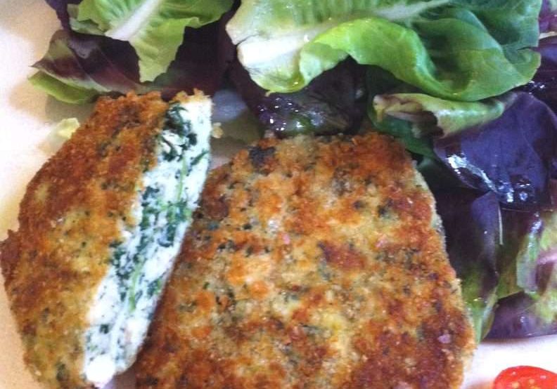 Chicken with Spinach Cutlets Chicken with Spinach Cutlets