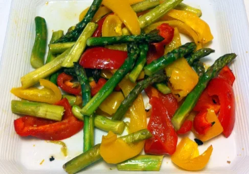 roasted asparagus and red peppers by mamma marzia roasted asparagus and red peppers by mamma marzia