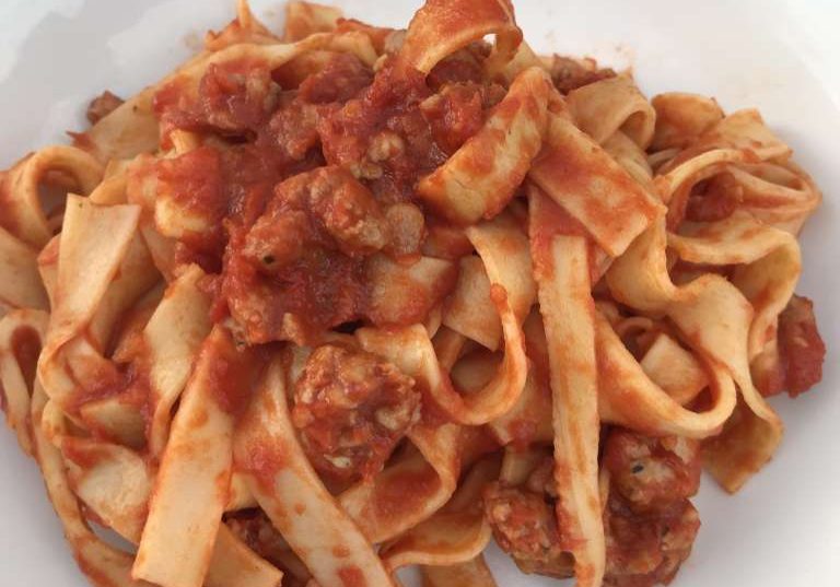 Sausage Ragu with Fettuccine by Mamma Marzia Sausage Ragu with Fettuccine